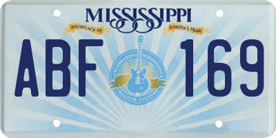 MS license plate ABF169