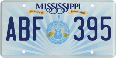 MS license plate ABF395
