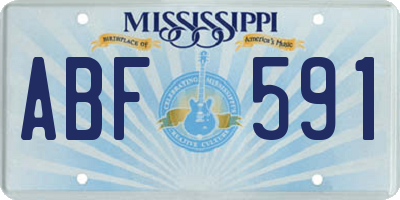 MS license plate ABF591