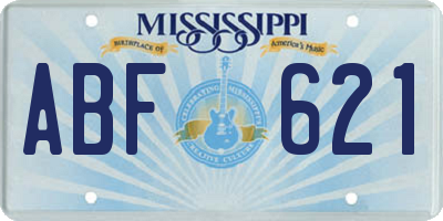 MS license plate ABF621