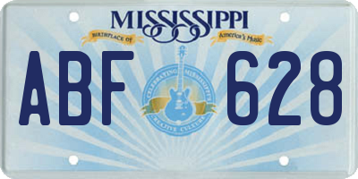 MS license plate ABF628