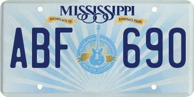 MS license plate ABF690