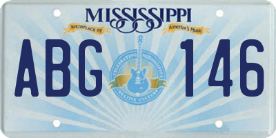MS license plate ABG146