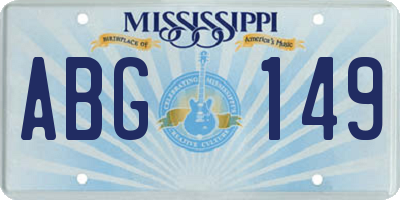 MS license plate ABG149