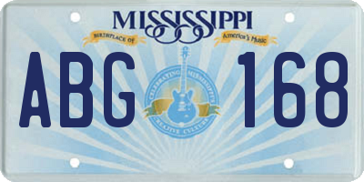 MS license plate ABG168
