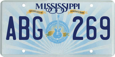 MS license plate ABG269