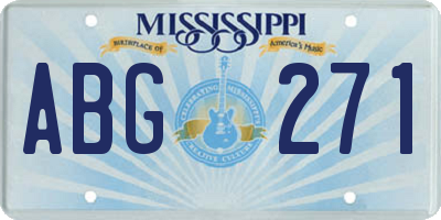 MS license plate ABG271