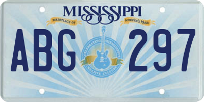 MS license plate ABG297