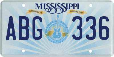 MS license plate ABG336