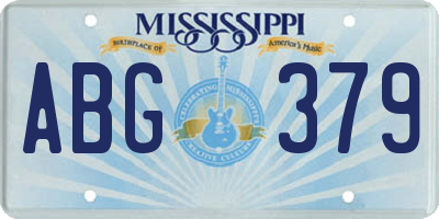 MS license plate ABG379