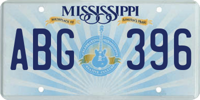 MS license plate ABG396