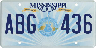 MS license plate ABG436