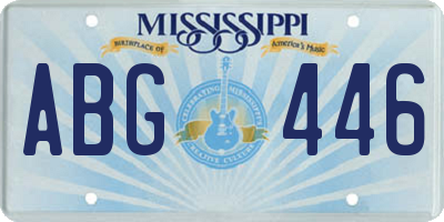 MS license plate ABG446