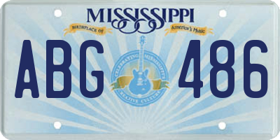 MS license plate ABG486