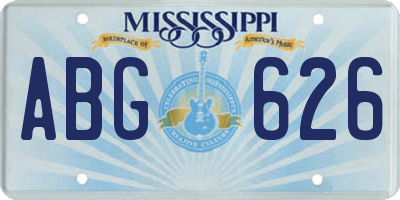 MS license plate ABG626