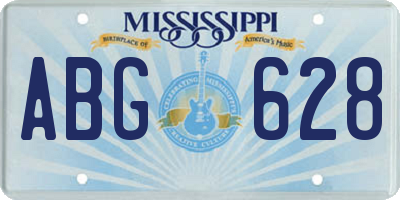 MS license plate ABG628