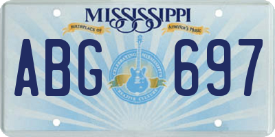 MS license plate ABG697