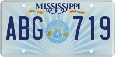 MS license plate ABG719