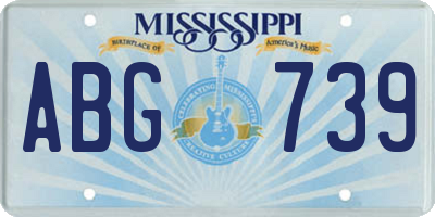 MS license plate ABG739