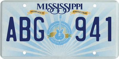 MS license plate ABG941