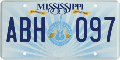 MS license plate ABH097