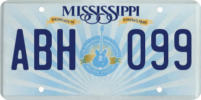 MS license plate ABH099