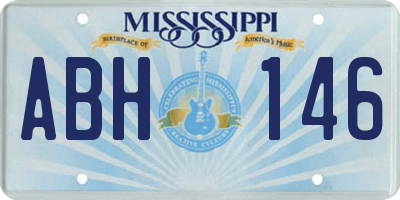 MS license plate ABH146