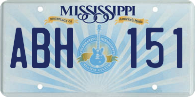 MS license plate ABH151