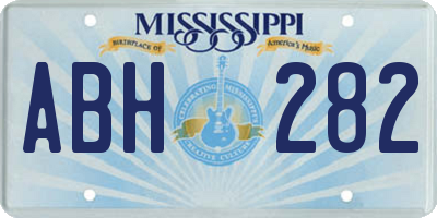 MS license plate ABH282