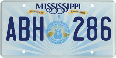 MS license plate ABH286