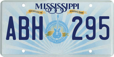 MS license plate ABH295