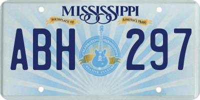 MS license plate ABH297