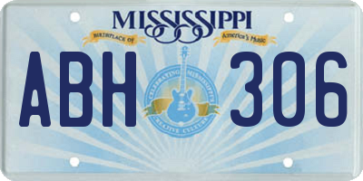 MS license plate ABH306