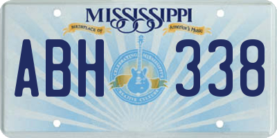 MS license plate ABH338