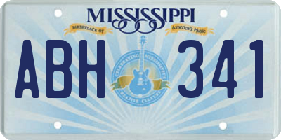 MS license plate ABH341
