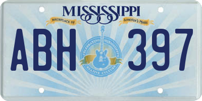 MS license plate ABH397