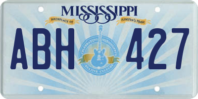 MS license plate ABH427