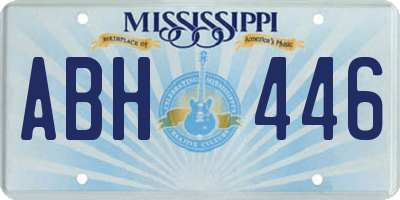 MS license plate ABH446