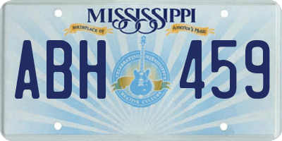 MS license plate ABH459