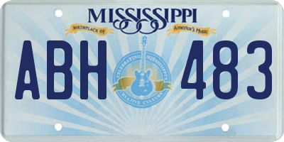 MS license plate ABH483
