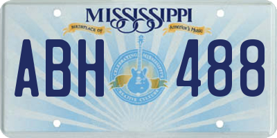 MS license plate ABH488
