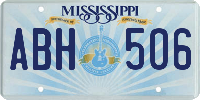 MS license plate ABH506