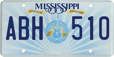 MS license plate ABH510