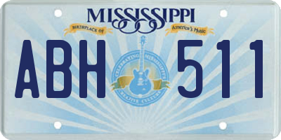 MS license plate ABH511