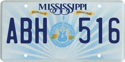 MS license plate ABH516
