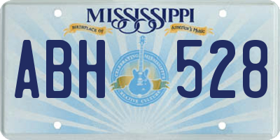 MS license plate ABH528