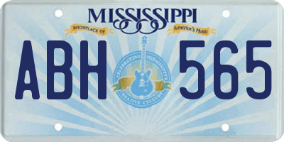 MS license plate ABH565
