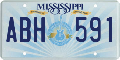MS license plate ABH591