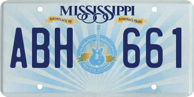 MS license plate ABH661