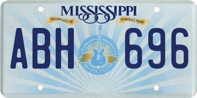 MS license plate ABH696